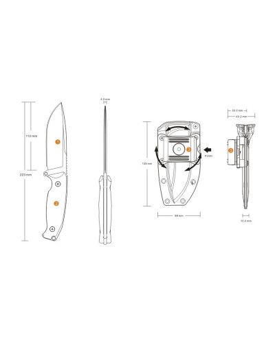 Ніж Ruike Jager F118-G