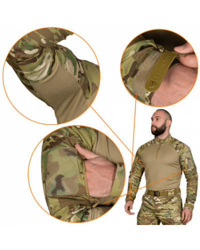 Бойова сорочка CM Raid Twill/Coolpass Pique Multicam/Tan