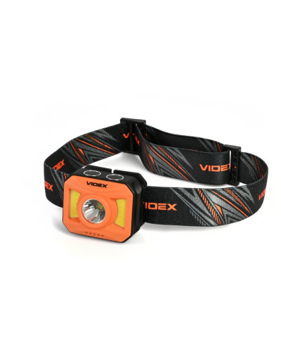 Налобний світлодіодний ліхтарик VIDEX VLF-H085-OR 400Lm 5000K