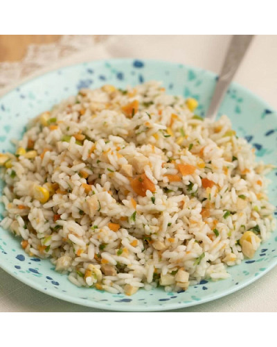 Каша  рисова з м’ясом курки та овочами  сублімована