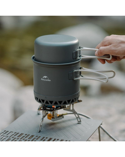 Набір посуду для кемпінгу 2 од. Naturehike CNK2300CJ0002, 1,2 л, алюміній