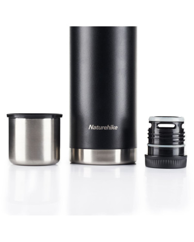 Термос Naturehike Q-9H NH19SJ010, 304 сталь, 1.0 л, чорний