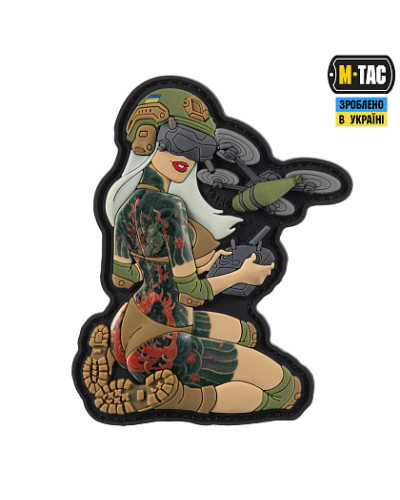 M-Tac нашивка Tactical girl №6 PVC Якудза V3