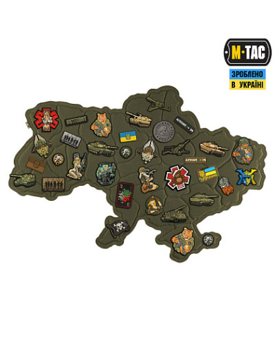 M-Tac панель для нашивок Мапа України Ranger Green